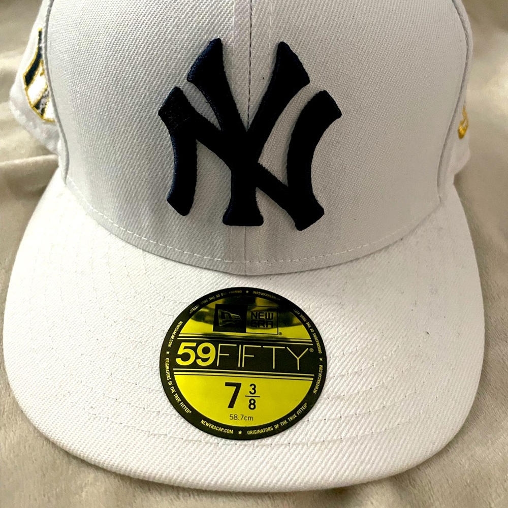 59Fifty White NY Yankees Baseball Cap